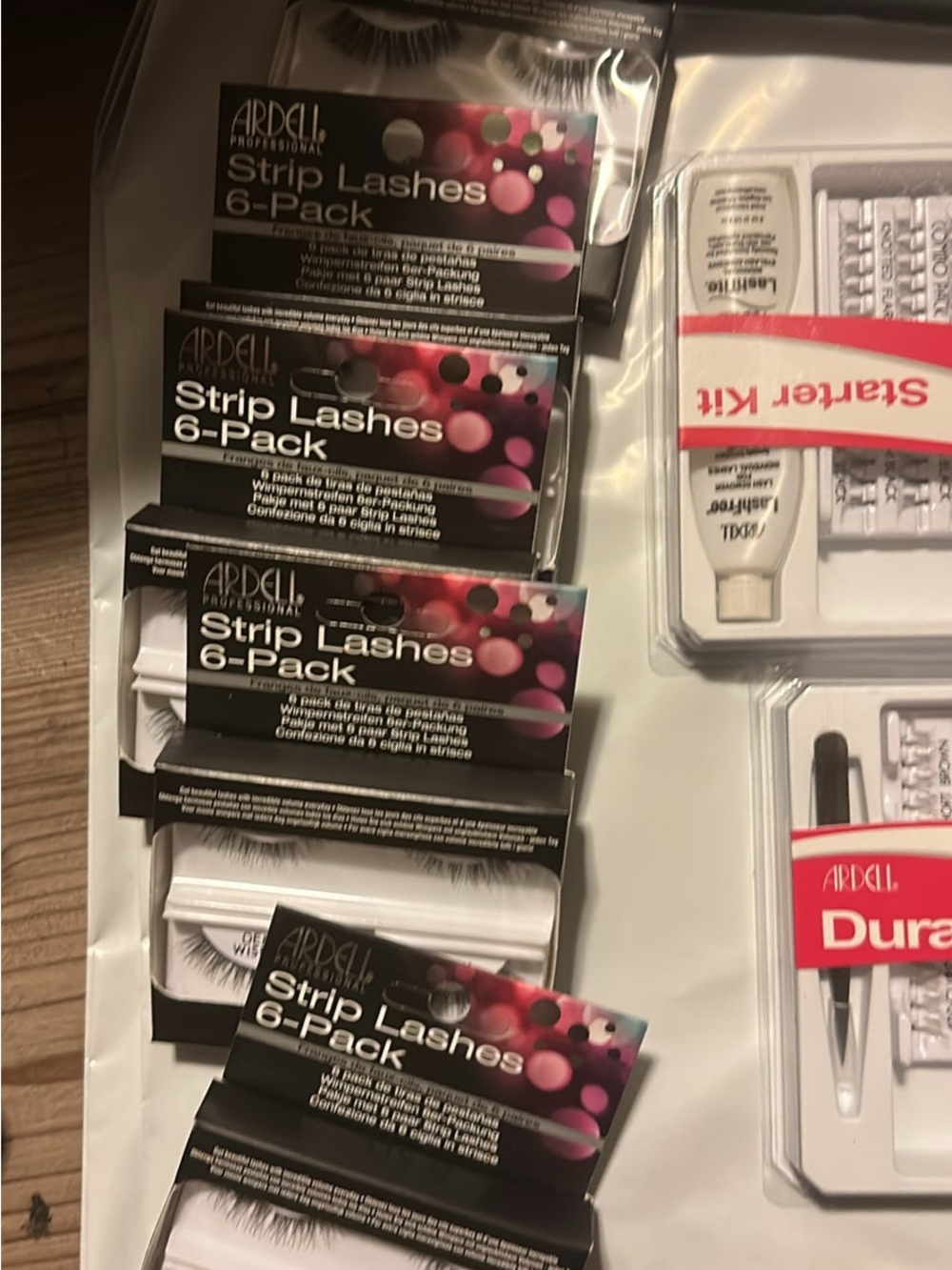 Ardell Strip Lashes , clusters, volume, adhesive, tools LOT